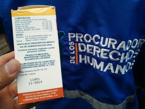 Las fotografías de la PDH demostraron que en las bodegas del hospital nacional de Huehuetenango hay medicamentos vencidos que pertenecerían al lote de medicinas donadas. (Foto: PDH) 