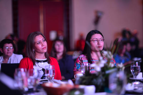 Marroquin de Morales asistió este martes, como invitada de honor, a una actividad oficial del ministerio de Trabajo para conmemorar el Día de la Mujer. (Foto: Jesús Alfonso/Soy502)