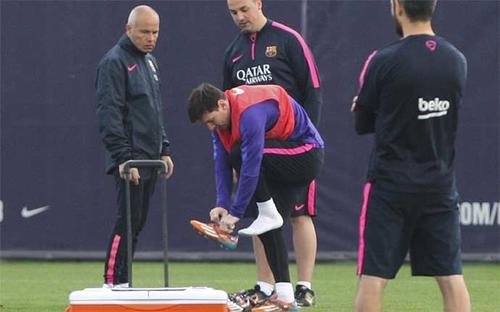 En la conferencia de prensa el técnico Luis Enrique se limitó a decir que Messi se encuentra bien.  (Foto: Diario Sport.es) 