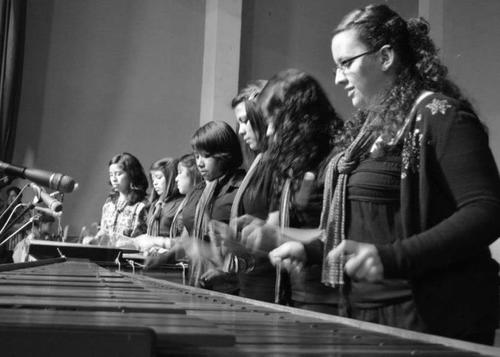 La marimba Teclas en Armonía está formada por mujeres. (Foto: Teclas en armonía oficial) 