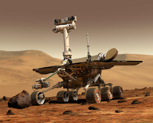 El robot Opportunity en Marte