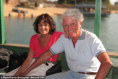 Marie-France y su esposo Denis, disfrutaban de sus vacaciones cuando encontraron una anaconda la cabaña donde se hospedaban. (Foto: Marie-France Grenouillet/Barcroft USA)