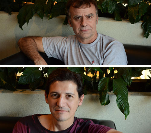 Rafael Saralegui (investigación) y Omar Quiroa (Guión) conversaron con Soy 502 acerca del proyecto. (Foto: Selene Mejía/Soy502) 