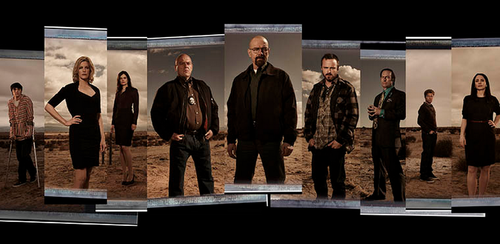 Los personajes de la serie galardonada con los premios Emmy, Breaking Bad.