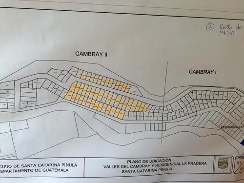 Las casas soterradas son las que están marcadas en este mapa. Las construidas por Bonifasi Girón se encuentran en El Cambray I, a pocos metros de ahí. (Mapa: MICIVI)