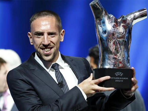 El francés Frank Ribéry ganó en agosto el premio como el Mejor Jugador Europeo 2012-2013.