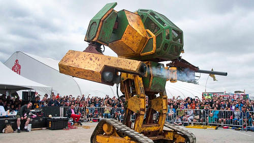 MegaBots quiere probar la fuerza de su robot Mark 2. (Sopitas.com)