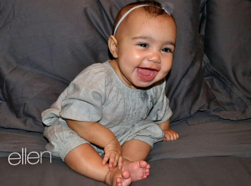 North West es la bebé de Kim Kardashian y Kanye West (Foto: Ellen Degeneres Show) 