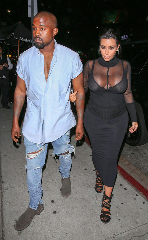 Kenye West y su esposa Kim Kardashian. (Foto: eonline.com) 