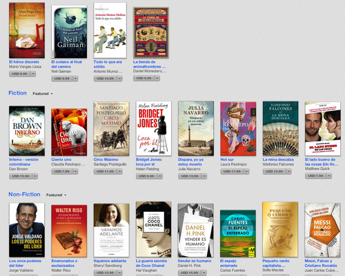 Los libros más descargadas según Apple.