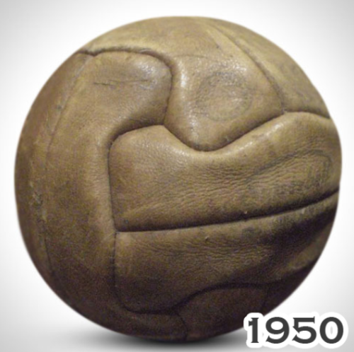 Balón utilizado durante el Mundial de Brasil en 1950.