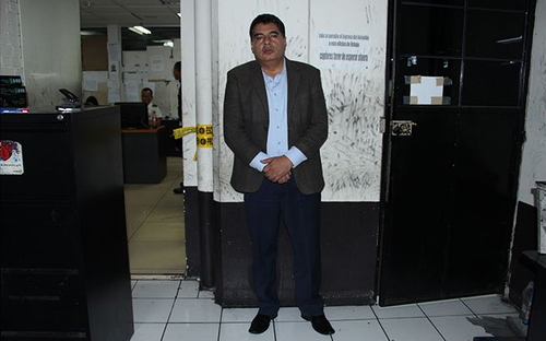 El ex comisario de la PNC, Gerson López Rodas, fue detenido. (Foto: PNC)