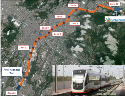 Este sería el trazo del Tren de Cercanías que abarcaría 25 kilómetros de línea férrea y transportaría más de 300 mil personas diarias (Foto: ANADIE/Imagen con fines ilustrativos, sujeta a cambios)
