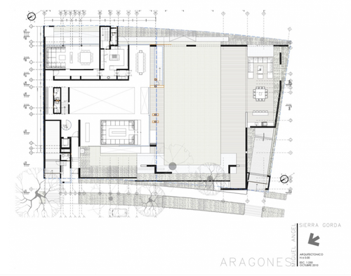 Este es el plano de la vivienda de la familia de Peña Nieto y Rivera.