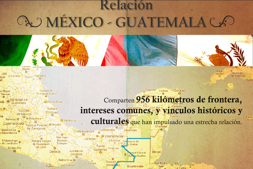 La Secretaria de Relaciones Exteriores mexicana publica un documento donde explica la relación política y comercial de Guatemala y México. 