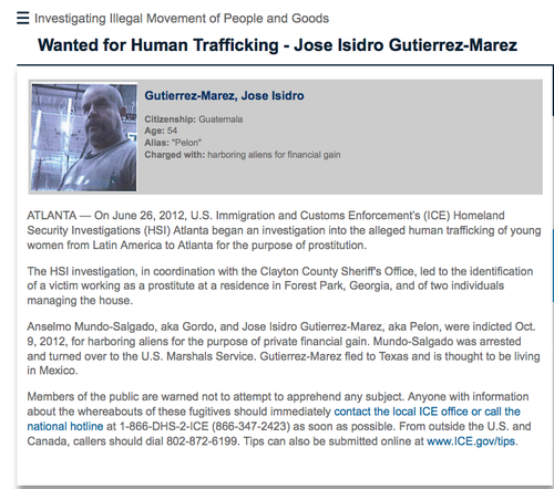 Guatemalteco entre los 10 más buscados de E.E.U.U. foto