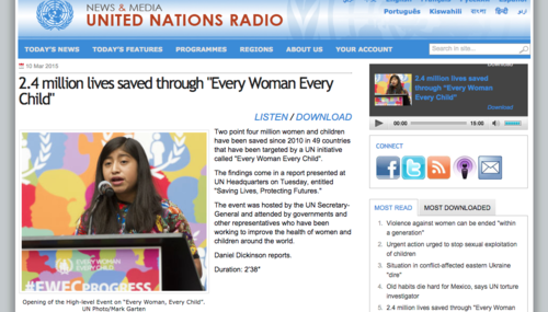 La adolescente guatemalteca llamó la atención en la presentación del informe sobre la situación de las mujeres en la ONU. (Foto: Soy502)