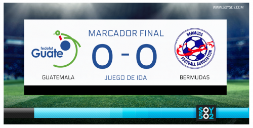 Imagen marcador final 0-0 Guate Bermudas