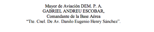 De esta manera aparece el nombre del nuevo Director de Aeronáutica Civil en la proclama de Efraín Ríos Montt, publicada por Plaza Pública.  