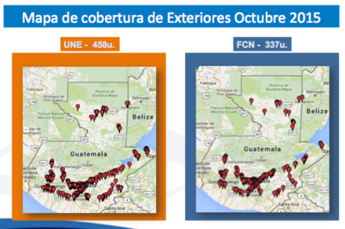 Distribución de vallas en el país. (Gráfica: Mirador Electoral)