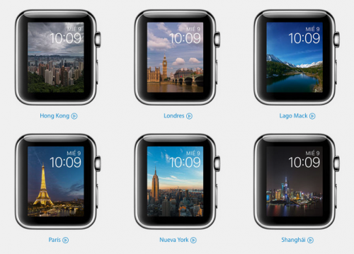 Las imágenes de portada del nuevo Apple Watch 2, fueron capturada en ciudades emblemáticas de todo el mundo. (Foto: apple.com)