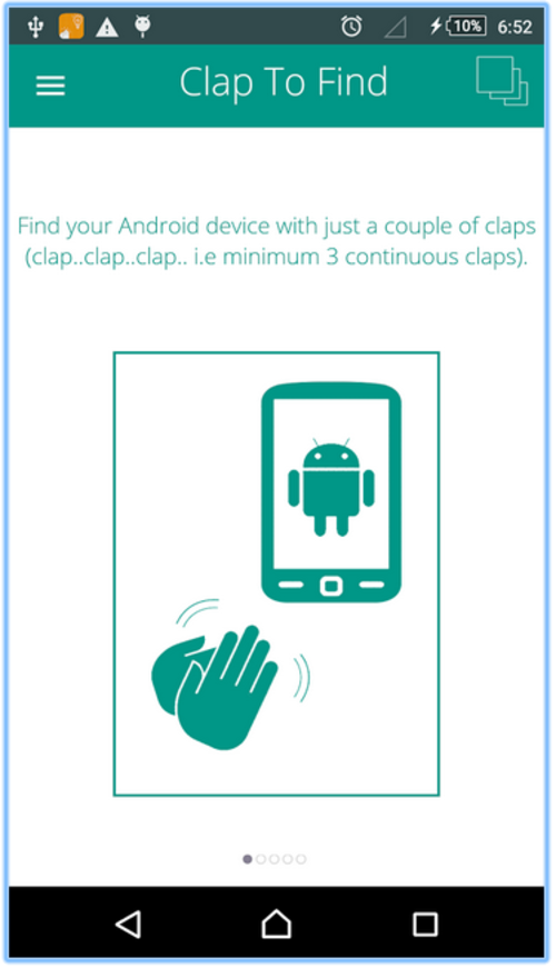 La App se activa al escuchar aplausos del usuario. (Imagen: Google Play)