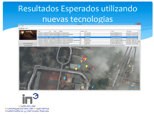 Con la información proporcionada por los usuarios, se puede determinar la zona donde se produjo un movimiento telúrico y ubicar los sitios de donde se enviaron los datos. 