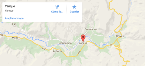 Pa Yachay está ubicado en el distrito de Yanque, en el departamento de Arequipa.