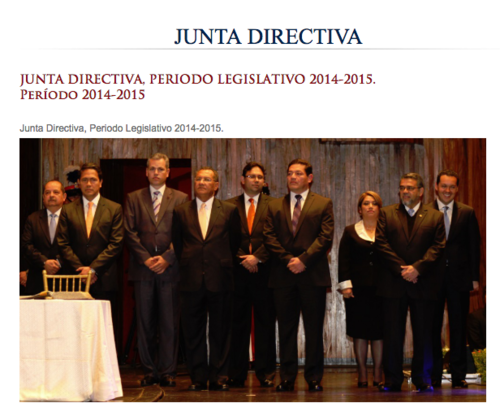 La Junta Directiva del Congreso de 2014 también es señalada de solicitar plazas de manera irregular. 