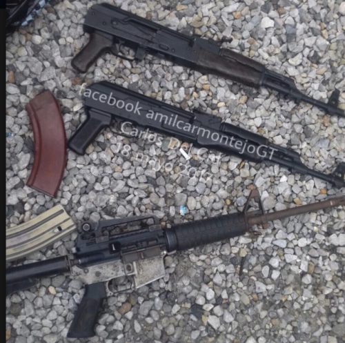 Esas fueron las otras armas localizadas en su automóvil. (Foto: Amilcar Montejo/PMT) 
