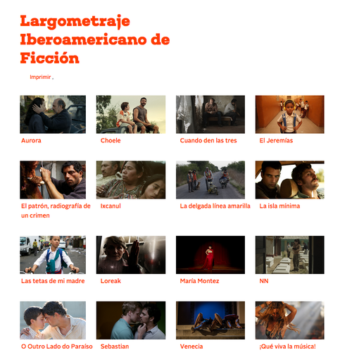 Esta es la selección de películas que compiten con Ixcanul. (Foto: FICG oficial) 