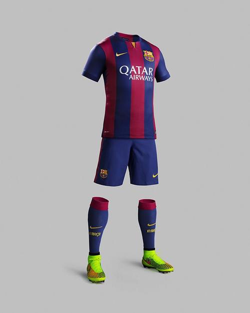 Uniforme principal del Barcelona para la temporada 2014-2015