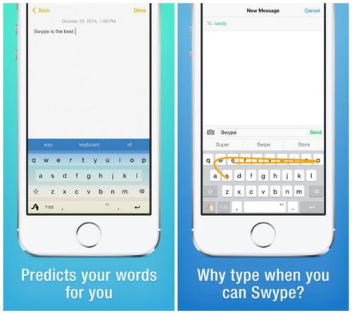 Porqué typear si puedes "Swypear", esta aplicación adivina las palabras que vas a escribir, ahorrándote tiempo. (Foto: Swype)  