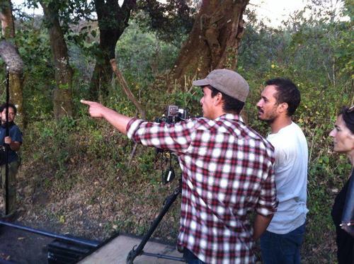 Jayro Bustamante y Luis Armando Arteaga en la filmación de Ixcanul. (Foto: Ixcanul oficial) 