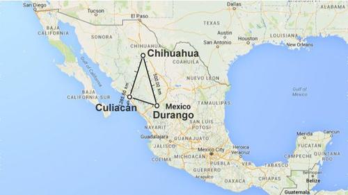 Los estados que conforman el llamado "Triángulo Dorado" son Chihuahua, Sinaloa y Durango.  (Foto: Google Maps) 