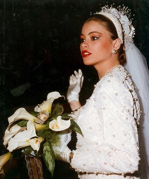 La primera boda de ensueño de Vergara fue en 1991 con Joe González.  (Foto: Archivo)