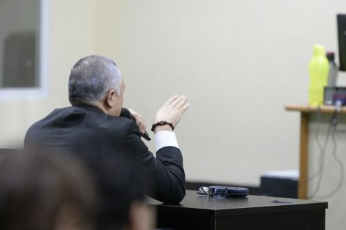 Salvador González, alías “Eco” declara ante el juez. (Foto: Wilder López/Soy502)