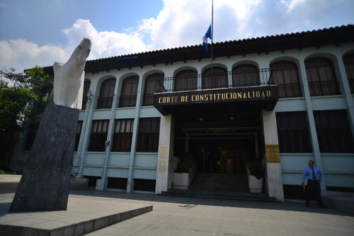Vista de la Corte de Constitucionalidad, donde se hará cambio de presidencia este 14 de abril. (Wilder López/Soy502) 