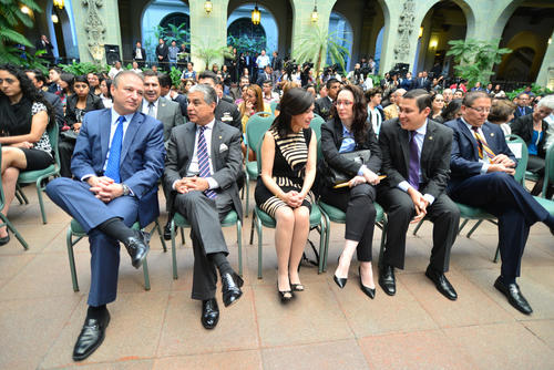 En la ceremonia se notó la ausencia del Alcalde, Álvaro Arzú y de Mauricio López Bonilla, ministro de gobernación. (Foto: Wilder López/Soy502)