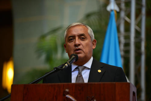 Otto Pérez Molina refirió que aun falta mucho camino por recorrer para lograr la paz en Guatemala y que sólo se ha logrado un 4 por ciento de avance. (Foto: Wilder López/Soy502))