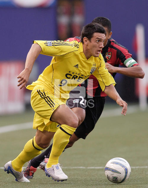 El "Loco" Rodríguez jugó en el Crew, hace algunos años. 