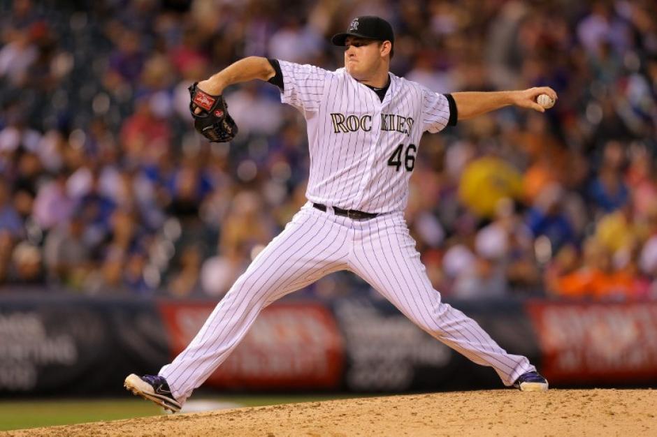 Tyler Matzek fue el abridor del triunfo de los Rockies sobre los Dodgers. (Foto: AFP)