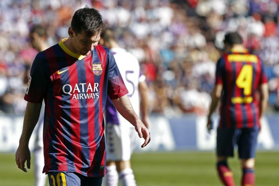 La semana pasada el Barcelona fue derrotado por el Valladolid. (Foto: AFP)&nbsp;