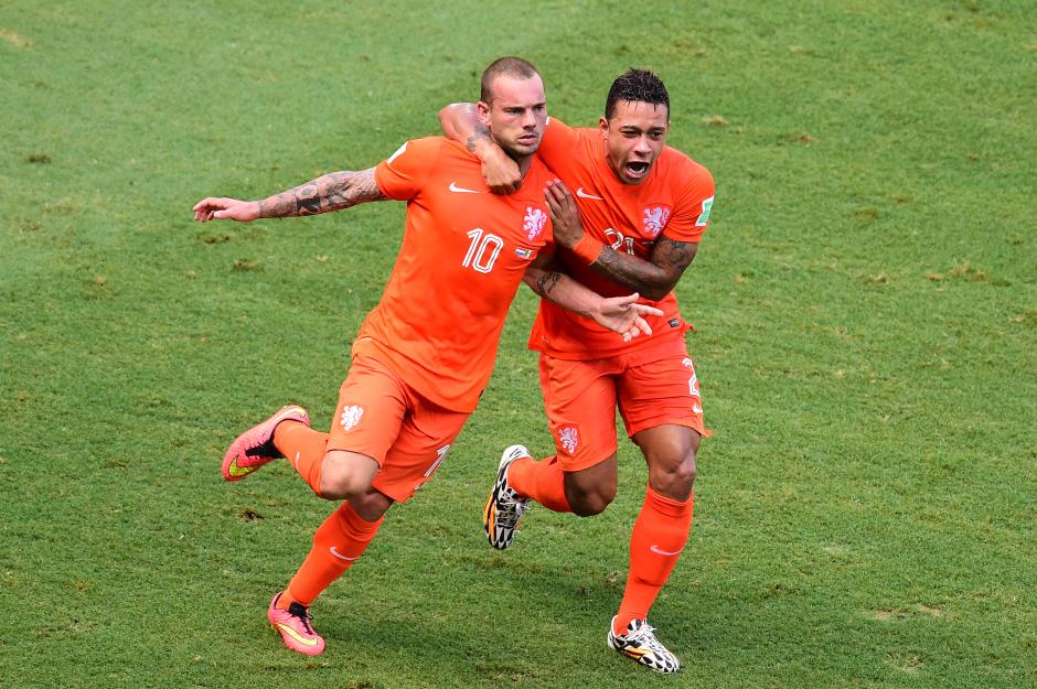 Sneijder hizo el primero de Holanda ante los mexicanos. (Foto: AFP)