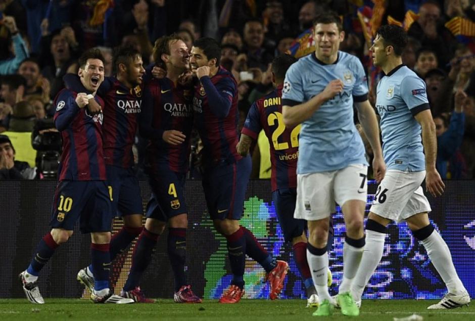 El Barcelona derrotó 1-0 al City y clasificó a cuartos de final de la UEFA Champions League. (Foto: AFP)