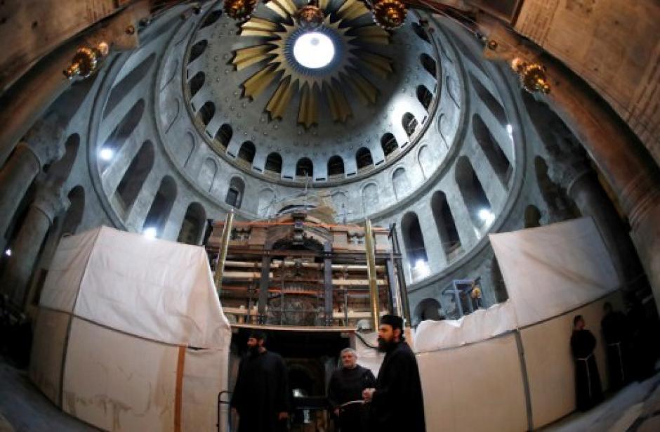 La "tumba de Jesucristo" fue abierta después de varios siglos. (Foto: AFP)