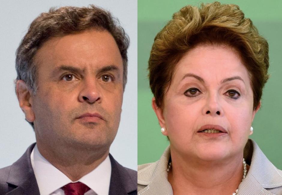 Rousseff está en camino de enfrentar Neves en una segunda vuelta el 26 de octubre, según los resultados oficiales parciales de las elecciones del país el 5 de octubre de 2014. (Foto: AFP/ NELSON ALMEIDA)