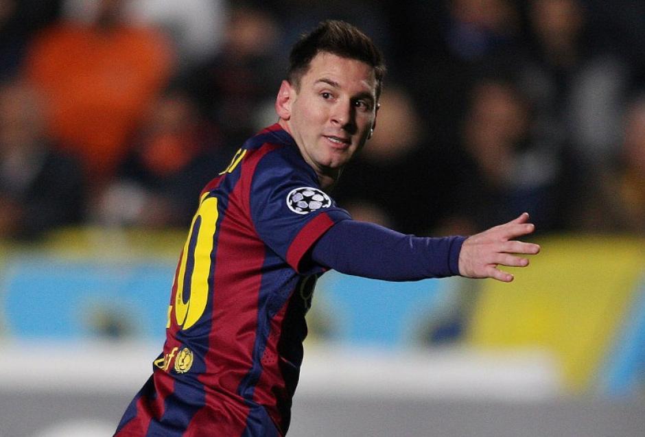 Messi anotó un triplete ante el Apoel y se convirtió en el máximo goleador histórico de la Champions al sumar 74 anotaciones. (Foto: AFP)