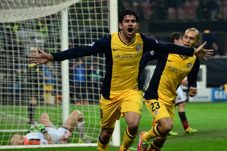 Diego Costa fulminó a los italianos al minuto 83 y consiguió una importante victoria para los colchoneros. (Foto: AFP)