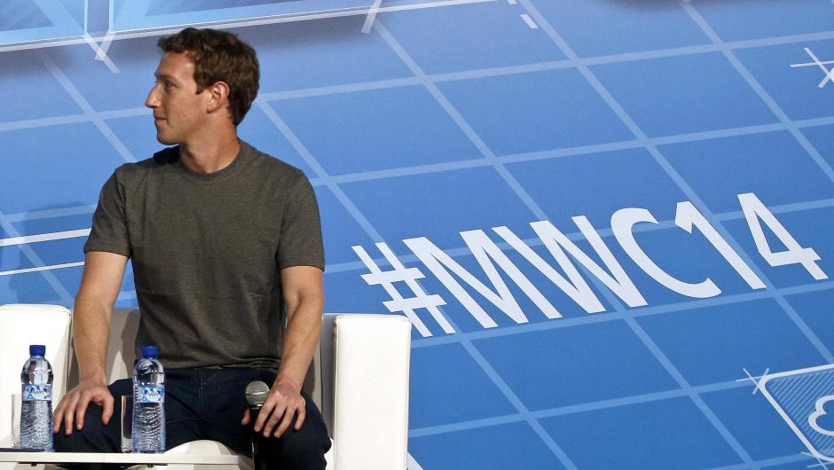 El fundador de Facebook, Mark Zuckerberg, durante su intervención en el Mobile World Congress (Congreso Mundial de Móviles, WMC) el pasado año. (Foto: EFE/Archivo)